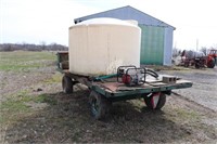 Plastic Water Tank on Wagon with Pump