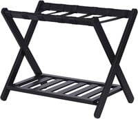 Luggage Rack with Shelf for Guest Room