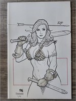 RI 1:21 Invincible Red Sonja #6(2022)CHO SKETCH VT