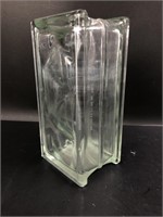West Germany Glass Block Vase