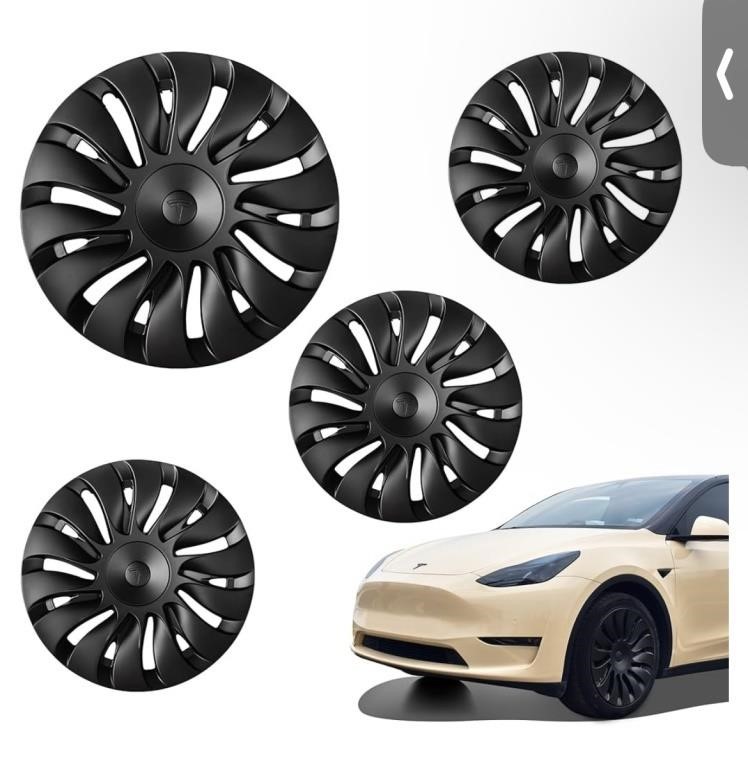 Model Y Hubcap PC+ABS 19 Inch Matte Black Wheel