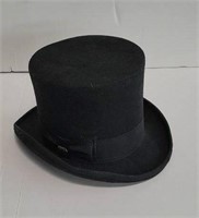 "Mad Hatter" wool felt top hat, XL