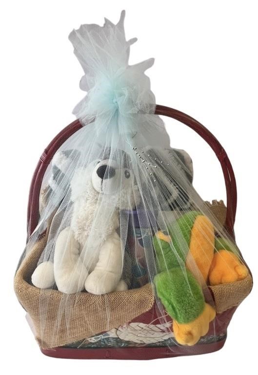 Stuffed Animal/Blanket Gift Basket