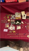 Lot of Jewelry & Military Items