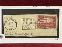1927 Chatham Cancel Canada Parliament Stamp