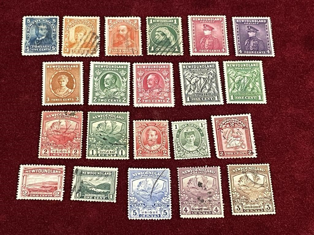 21 NFLD Stamps