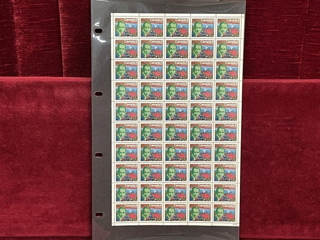 1974 Canada Guglielmo Marconi Mint Stamp Sheet