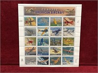 1996 USA Classic American Aircraft Mint Sheet