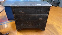 ANTIQUE PAINTED 3 DRAWER CHEST