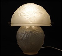 Daum style frosted lamp mushroom