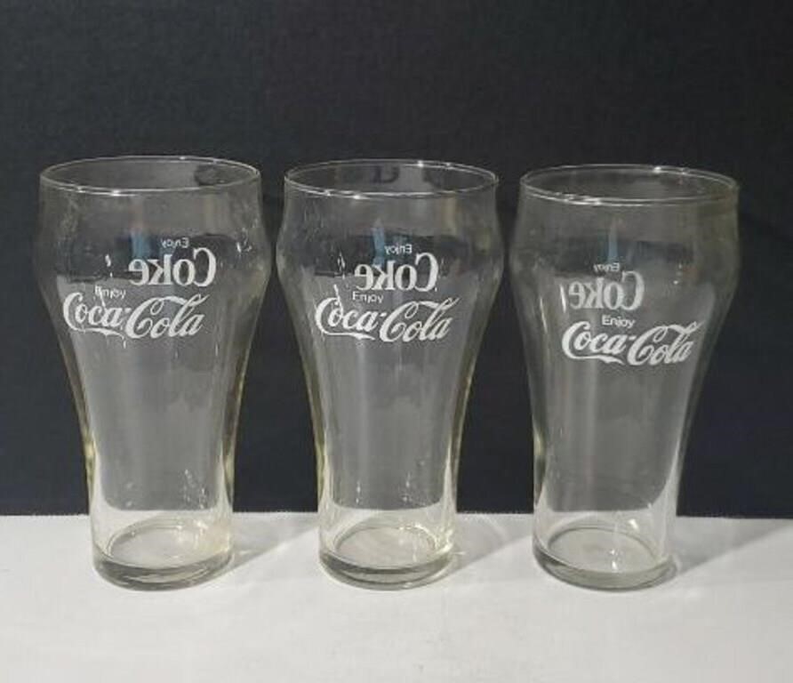 Vintage Coca-Cola Enjoy Coke Clear Glass