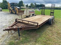 1993 JIM CAMP T/A UTILITY TRAILER, STEEL, SPRING S