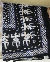 Black/ White Patterned Blanket