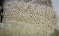 Cream Colored Blanket W/ Fringe