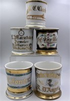 Personalized & Occupational Porcelain Shaving Mugs