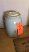 Stoneware lidded jar good condition