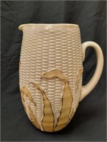 Libbey Maize Yellow w/ Gold Trim 8.5" Pitcher