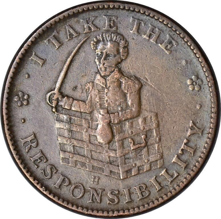 (1833) HARD TIMES TOKEN - HT-70 - I TAKE RESPONSIB