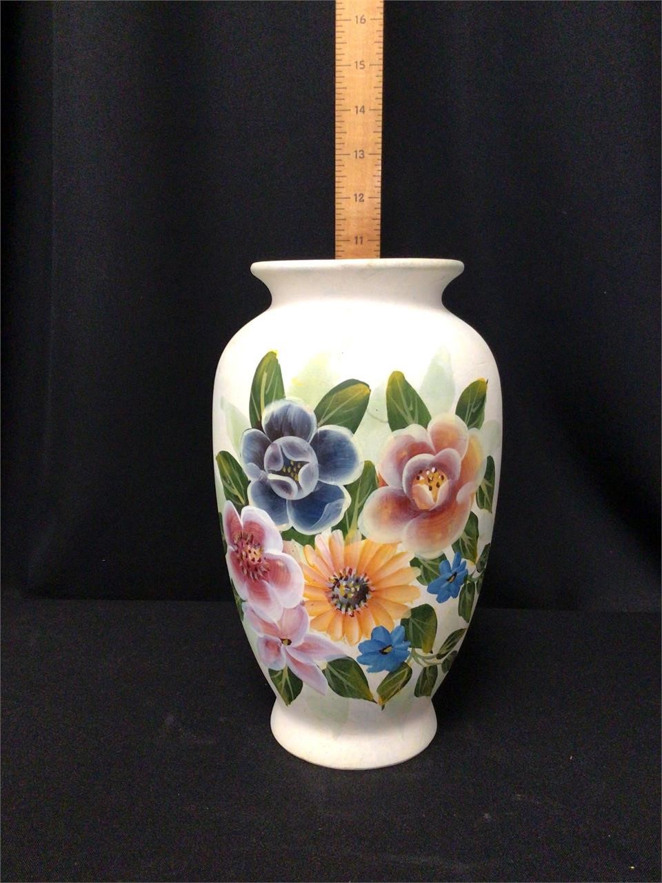 Painted Floral Vase