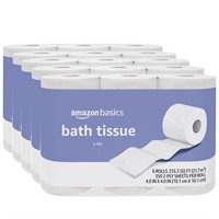 Amazon Basics Toilet Paper - 30 Rolls, White