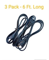 SET OF 3 POWER CABLES 6FT