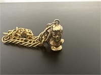 Vintage JFK John Kennedy gold charm bracelet