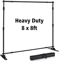 Photo Backdrop Stand - Adjustable 8x8 ft