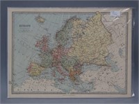 Antique Zell's Map of Europe - 1881