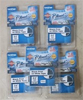 Five New in Package Brother P-Touch Labeling