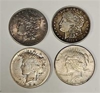(4) US Silver Dollars