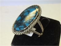 Sterling Silver Indian Handmade Signed Ring -