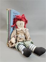 *Lot: Raggedy Ann Doll & 1988 Story Books