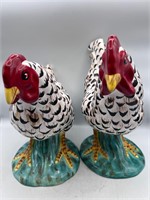 Large ceramic Roosters