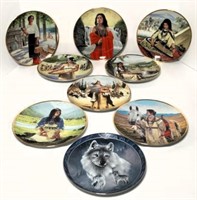 Collectible Native American Plates- Lot of 9
