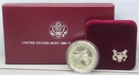 1988 U.S. Mint Olympic Proof Silver Dollar.