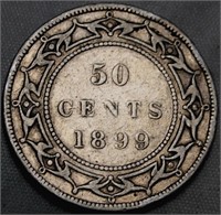 Canada Newfoundland 50 Cents 1899 Wide 9