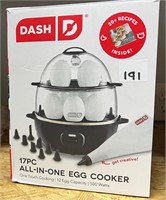 Dash 17pc All in One Egg Cooker, 12 Egg Capacity