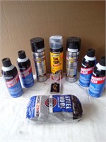 (7) Assorted Shop Chemicals & Steel Wool