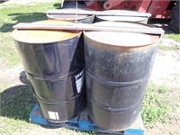 Qty Of (4) Steel 45 Gal Barrels
