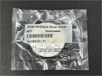 2011 Uncirculated American Eagle Silver Dollar