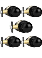 Probrico 5 Pack -Stainless Steel Passage Door Lock