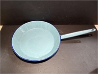 Blue Speckled Pan and  Bowl