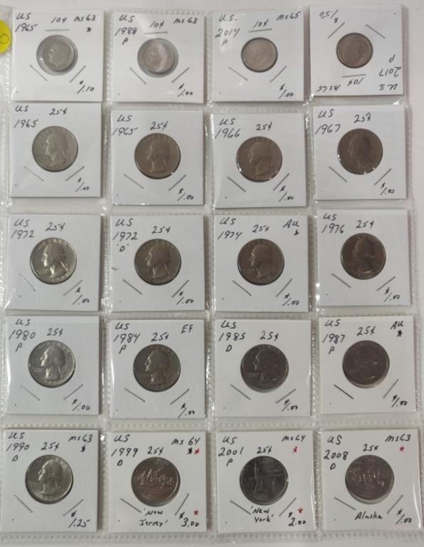 20 Mixed U.S. Coins