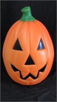 22" Plastic Lighted Pumpkin Yard Art