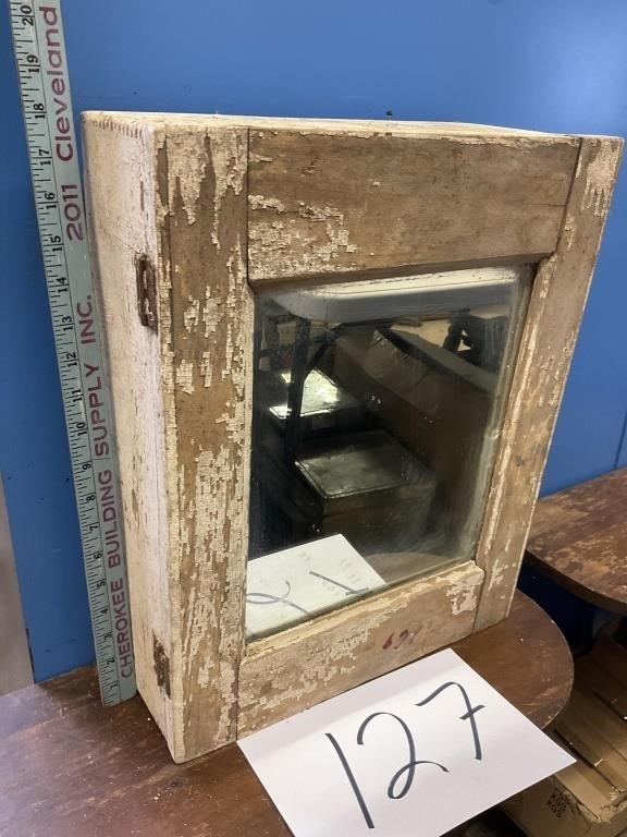 PRIMITIVE MIRRORED MEDICINE CABINET