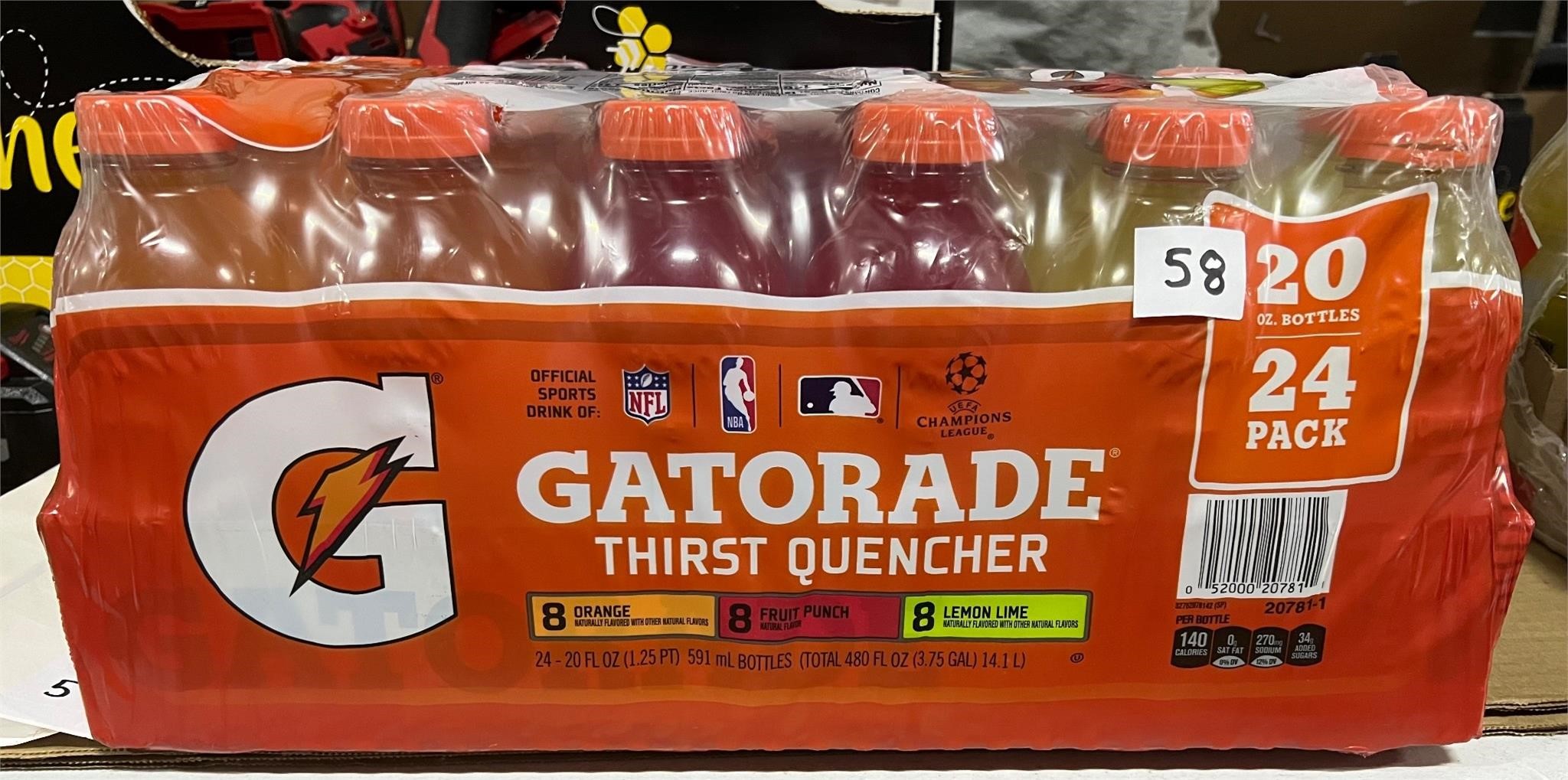 Gatorade 3 Flavors, 24pk, 20floz