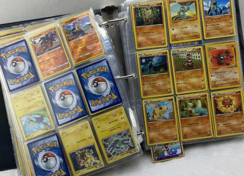 Pokemon cards in binder