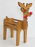 WOOD REINDEER - 23.5" TALL X 21" LONG X 10.25" W