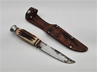 RU-KO SOLIGEN KNIFE - BUFFALO BRAND-BONE HANDLE