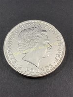 2015 Britannia one troy ounce silver coin